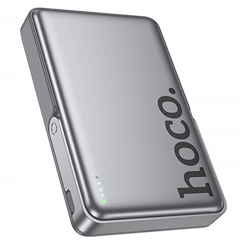Портативное ЗУ Power Bank Hoco Q36A Sunlight magnetic suction+holder PD20W с БЗУ 10000 mAh