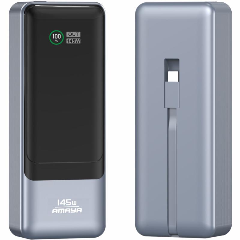 Портативное ЗУ Power Bank Amaya FD23 145W with display and cable 20000 mAh