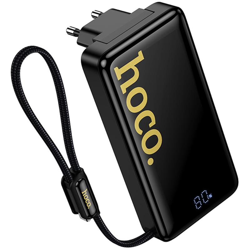 Портативное ЗУ Power Bank Hoco Q45 Worrier 22.5W+PD20W with cable 10000 mAh