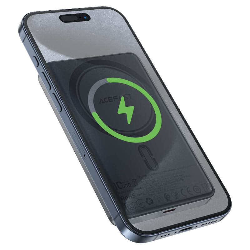 Портативное ЗУ Power Bank Acefast M12 PD20W с БЗУ 10000 mAh