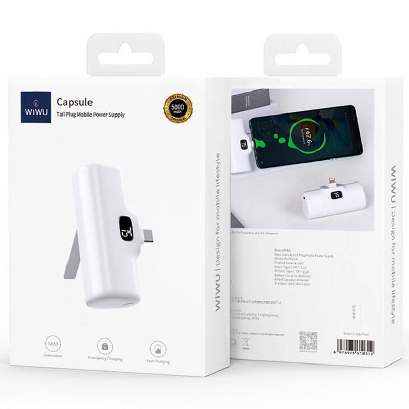 Уценка Портативное ЗУ Power Bank WIWU Wi-P017-C Type-C 5000 mAh