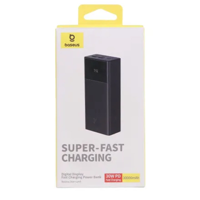 Портативное ЗУ Baseus Star-Lord Digital Display 30W 30000 mAh (P10022905113-00)