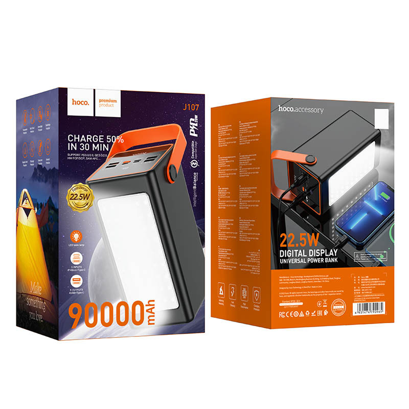 Уценка Портативное ЗУ Power Bank Hoco J107 Super 22.5W 90000 mAh