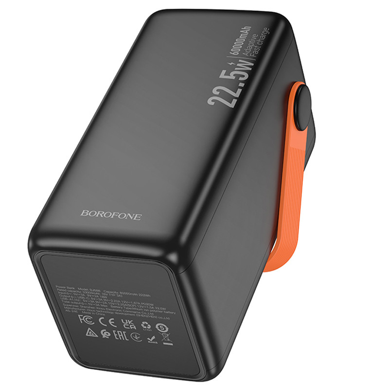 Уценка Портативное ЗУ Power Bank BOROFONE BJ66B Magnifico 22.5W+PD20W 60000 mAh