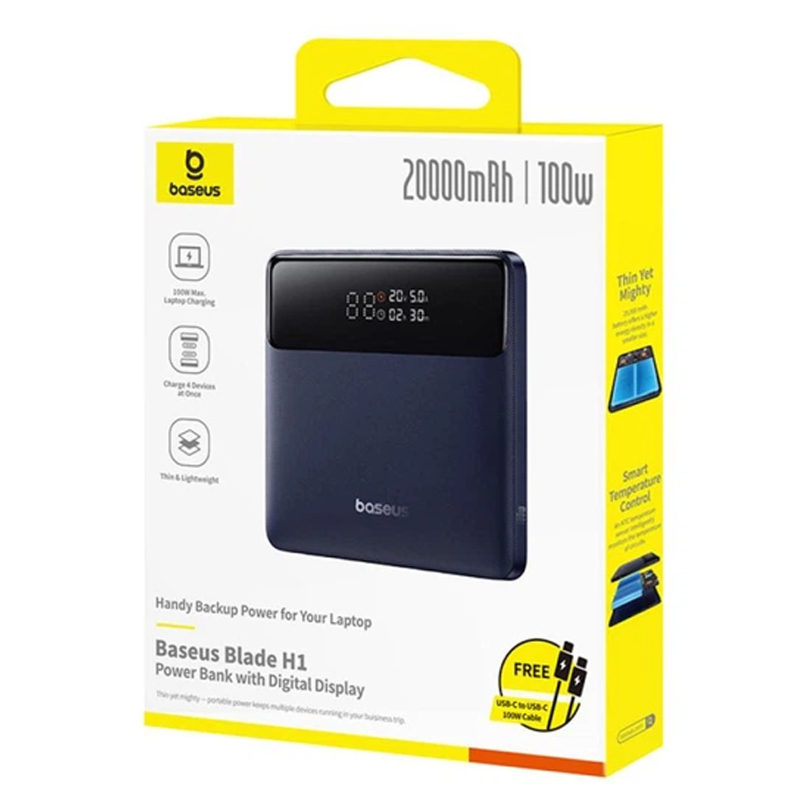 Портативное ЗУ Power Bank Baseus H1 PD100W 20000 mAh (PPBLD100HD)
