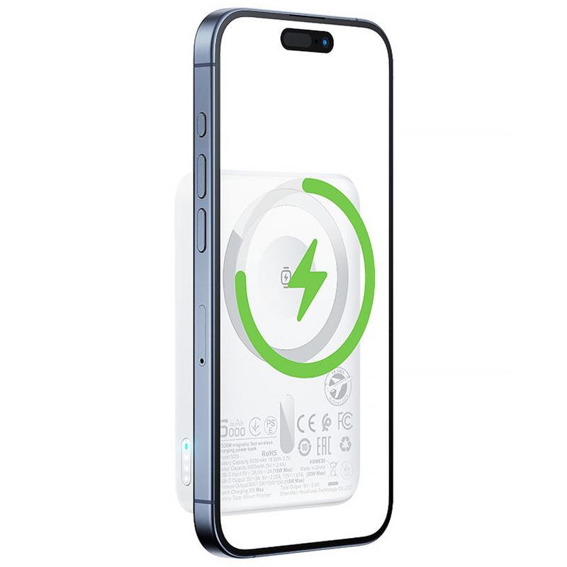 Портативное ЗУ Power Bank Acefast M25 20W с БЗУ+iWatch 5000 mAh