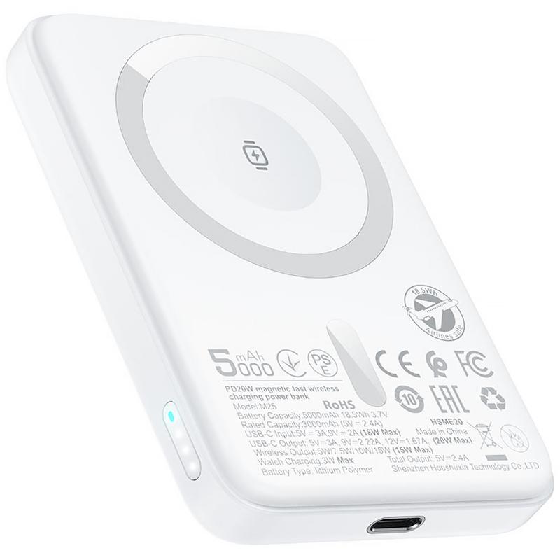 Портативное ЗУ Power Bank Acefast M25 20W с БЗУ+iWatch 5000 mAh