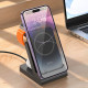 Портативное ЗУ Power Bank + зарядная станция Hoco J149 Victory 3in1 magnetic с БЗУ 5000 mAh