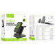 Портативное ЗУ Power Bank + зарядная станция Hoco J149 Victory 3in1 magnetic с БЗУ 5000 mAh
