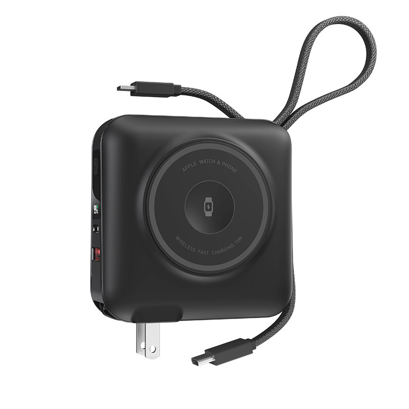 Портативное ЗУ Power Bank WIWU Wi-P051 6 in 1 PD45W с БЗУ 15000 mAh