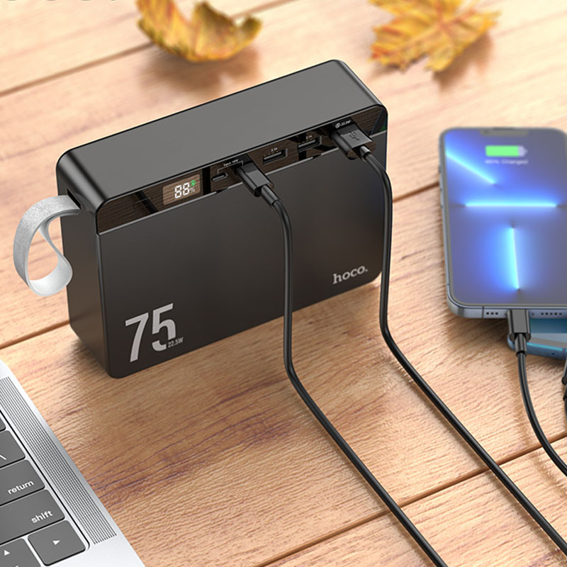 Уценка Портативное ЗУ Power Bank Hoco J94 Overlord 22.5W 75000 mAh
