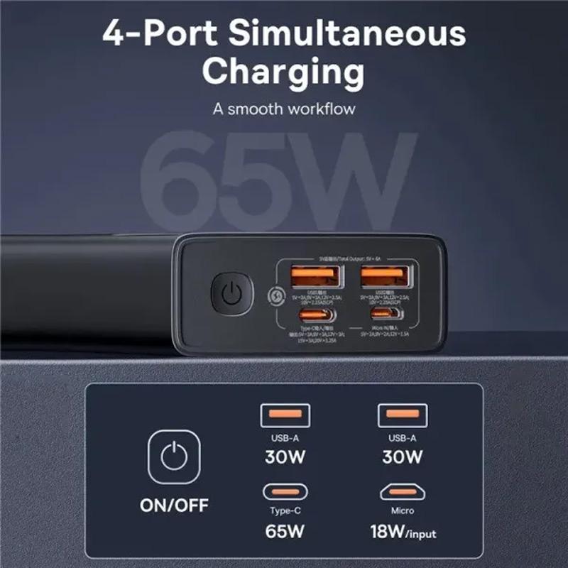 Уценка Портативное ЗУ Power Bank Baseus Star-Lord Digital Display 65W 20000 mAh (P10022906113-00)