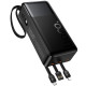 Портативное ЗУ Power Bank Hoco J156B Founder 22.5W+PD20W with four cables 30000 mAh