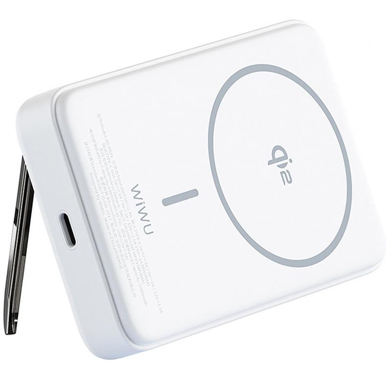 Портативное ЗУ Power Bank WIWU Wi-P031 Magnetic с БЗУ Qi2 30W 10000 mAh