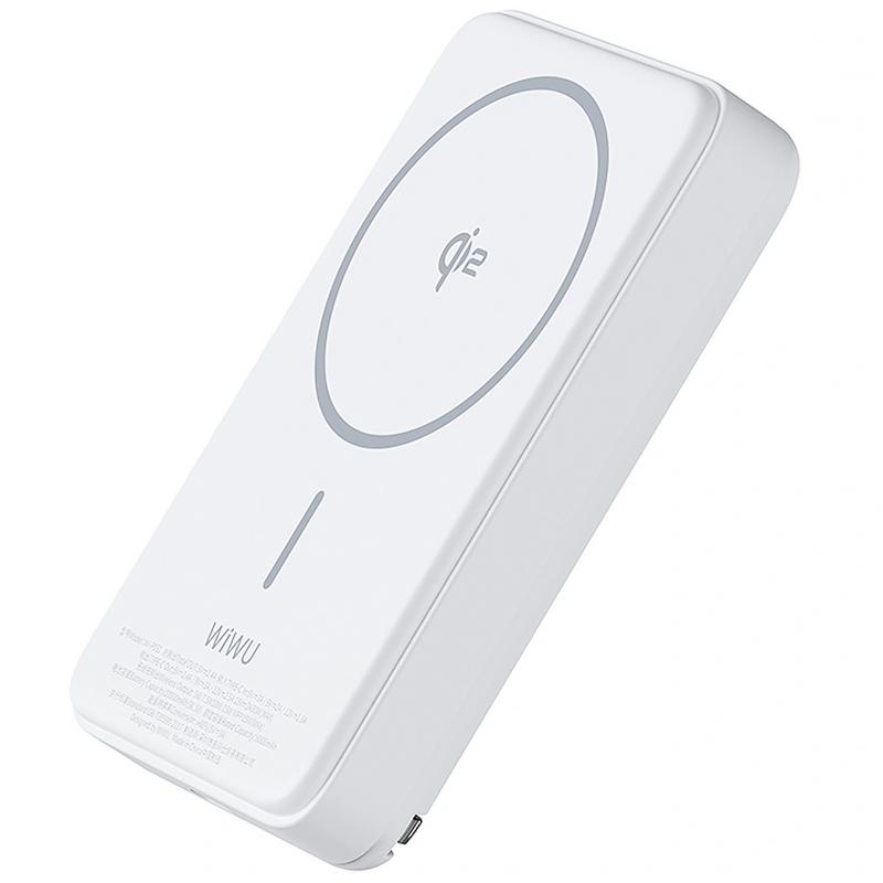 Портативное ЗУ Power Bank WIWU Wi-P031 Magnetic с БЗУ Qi2 30W 10000 mAh