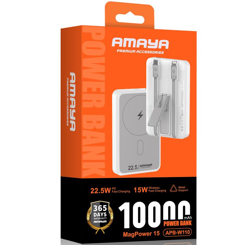 Портативное ЗУ Power Bank Amaya XN-T181 15W+PD22.5W with cable 10000 mAh