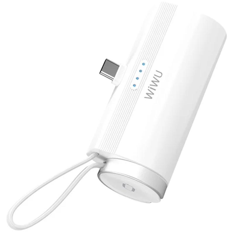 Уценка Портативное ЗУ Power Bank WIWU W026 2 in 1 Type-C с БЗУ For Apple Watch 15W 5000 mAh
