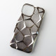 Силіконовий чохол THREE-DIMENSIONAL DIAMOND для телефону iPhone 15 срібний