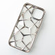 Силіконовий чохол THREE-DIMENSIONAL DIAMOND для телефону iPhone 15 срібний