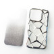 Силіконовий чохол THREE-DIMENSIONAL DIAMOND для телефону iPhone 15 срібний