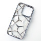 Силіконовий чохол THREE-DIMENSIONAL DIAMOND для телефону iPhone 15 Pro синій