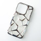 Силіконовий чохол THREE-DIMENSIONAL DIAMOND для телефону iPhone 15 Pro срібний