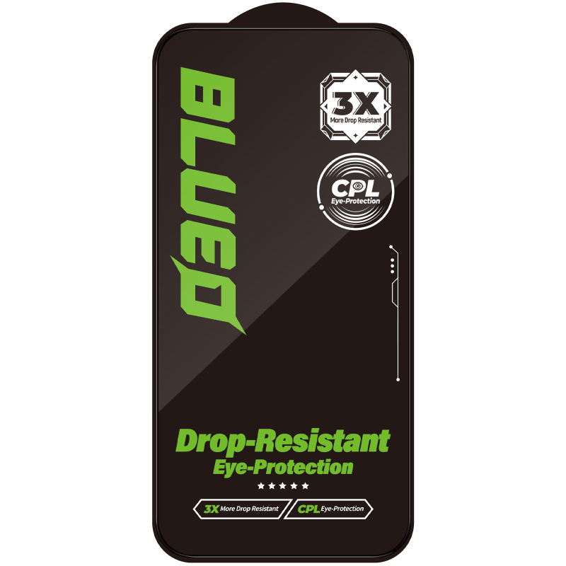 Защитное 2.5D стекло Blueo Drop-Resistant (35+ KG) для Apple iPhone 17 Pro Max / 16 Pro Max 6.9"