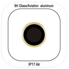 Защитное стекло Metal Classic на камеру (в упак.) для Apple iPhone 17 Air (6.5")