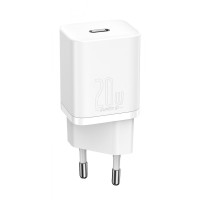 МЗП Baseus Super Silicone PD Charger 20W (1Type-C) white