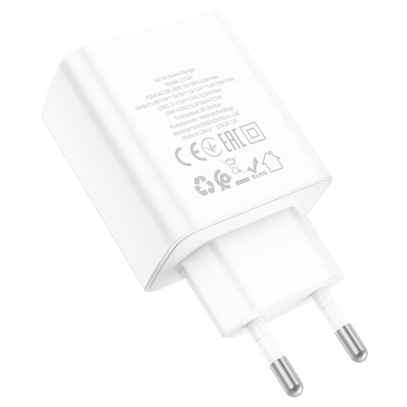 Уценка СЗУ Hoco C102A Fuerza QC3.0 (4USB-A)