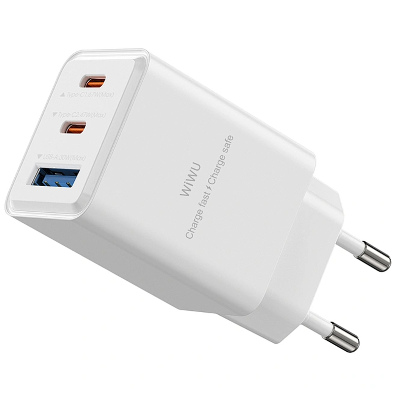СЗУ WIWU G026 Cube PD67W+QC3.0 GaN (1USB-A/2C)