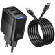 СЗУ Hoco CS112A Lounge PD30W+QC3.0 (1USB-A/1C) + кабель Type-C to Type-C