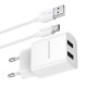 СЗУ Borofone BA53A Powerway (2USB/2.1A) + Type-C