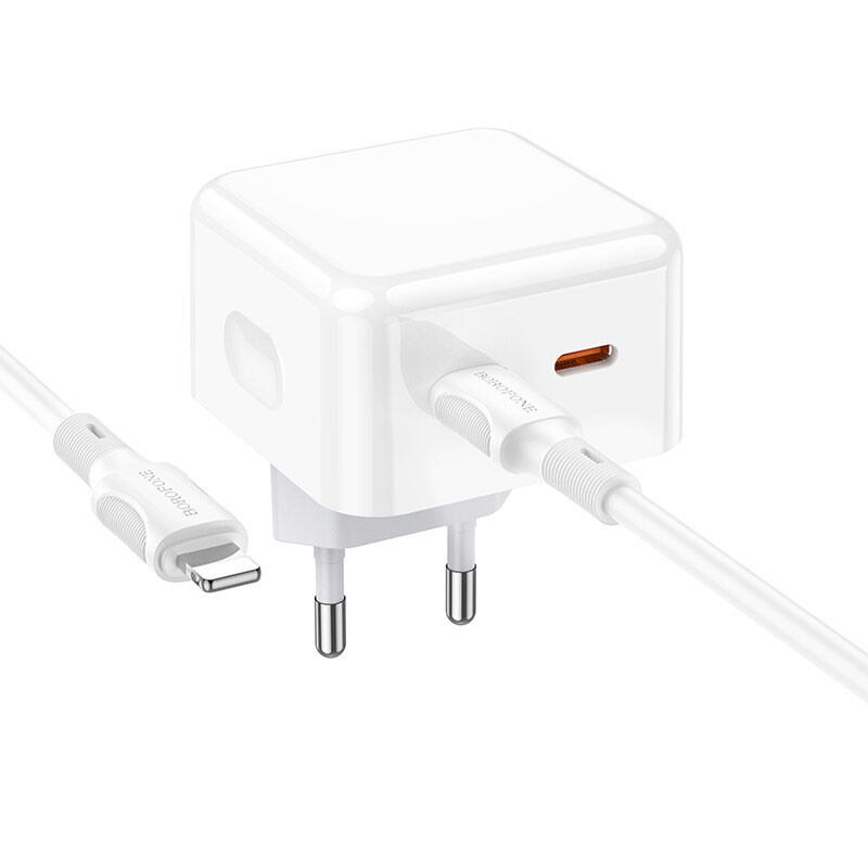 СЗУ Borofone BA76A Source PD35W (2Type-C) + Type-C to Lightning
