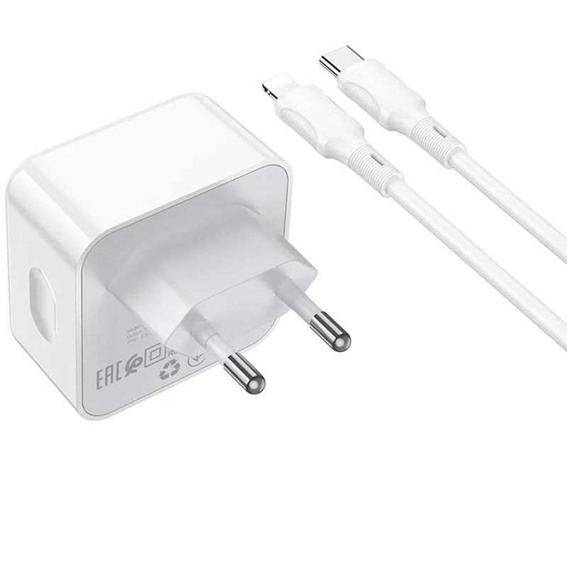СЗУ Borofone BA76A Source PD35W (2Type-C) + Type-C to Lightning
