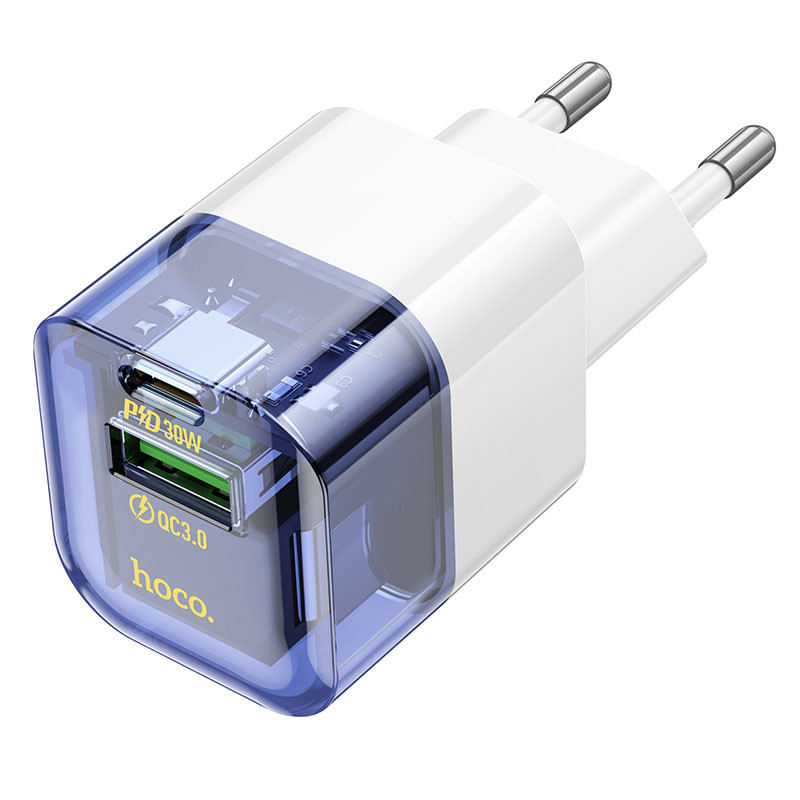 СЗУ Hoco C131A Platium PD30W+QC3.0 (1USB-A/1C)