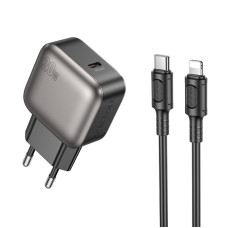 СЗУ Borofone BAS53A Absolute PD20W (1USB-C) + кабель Type-C to Lightning