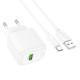 СЗУ Hoco CS52A Surplus QC3.0 (1USB-A) + кабель USB to Type-C