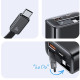 СЗУ Usams US-CC296 GaN With Retractable Type-C Cable Xiang Ser. 30W (1USB-A/1C)