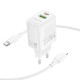 СЗУ Borofone BN29 Fuente PD30W+QC3.0 (1USB-A/1C) + кабель Type-C to Lightning
