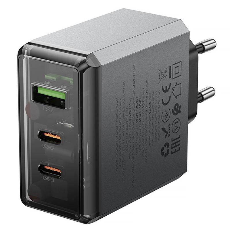 СЗУ Borofone BN22 Lena PD65W (1USB-A/2C)