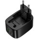 СЗУ Hoco CS101A Folding PD20W+QC3.0 (1USB-A/1C)