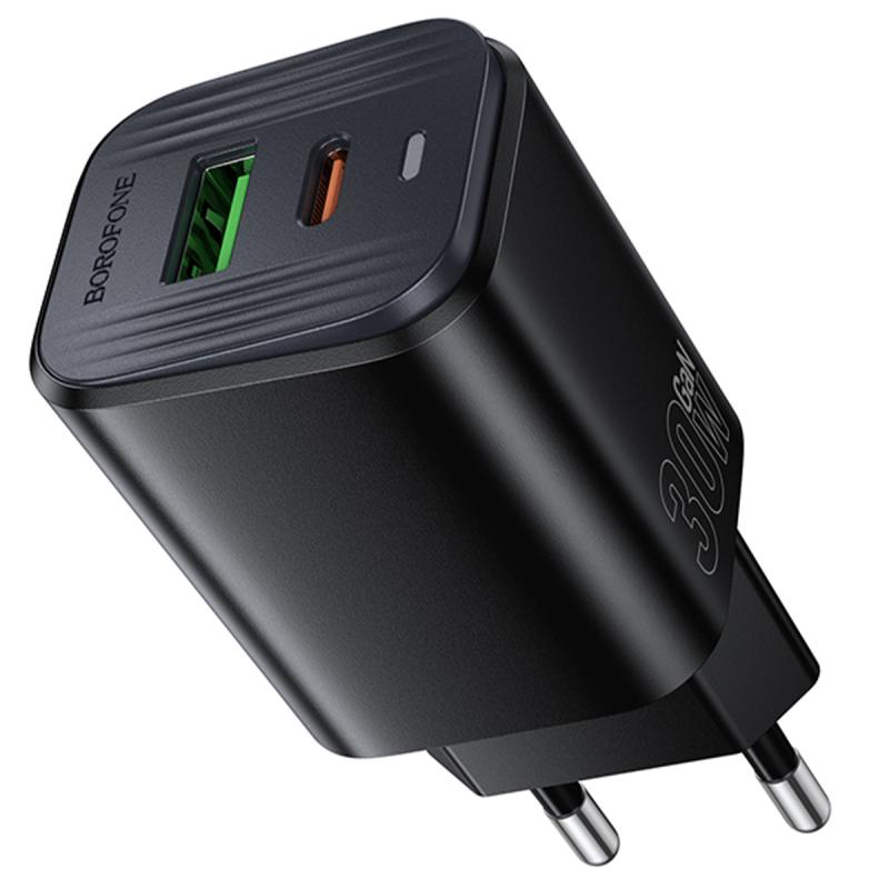 СЗУ Borofone BAS85A Star PD30W+QC3.0 (1USB-A/1C)