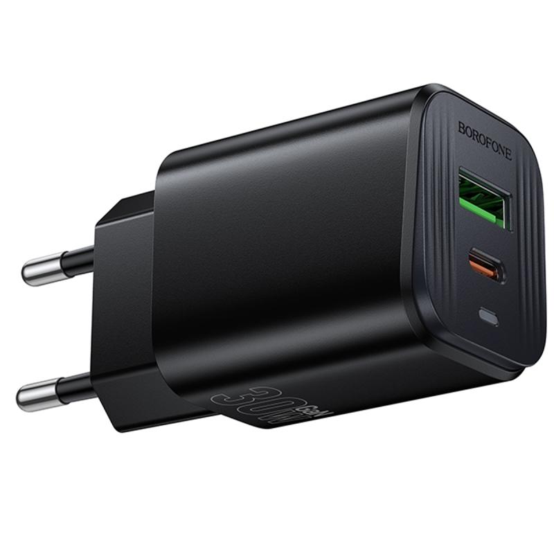 СЗУ Borofone BAS85A Star PD30W+QC3.0 (1USB-A/1C)