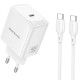 СЗУ Borofone BN33 Fuente PD40W (1USB-C) + кабель Type-C to Type-C