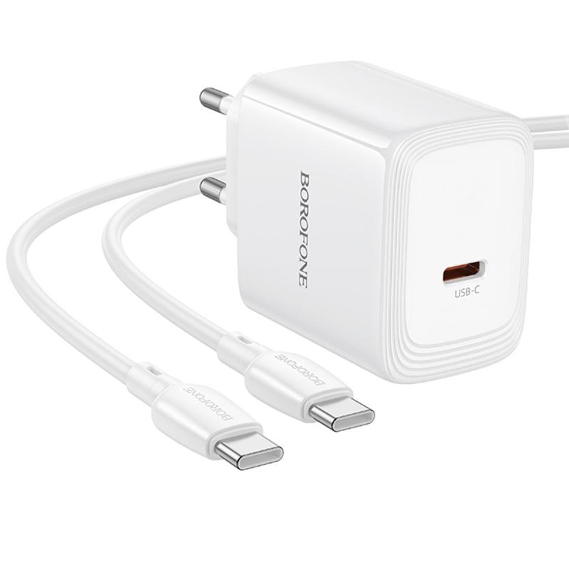 СЗУ Borofone BN33 Fuente PD40W (1USB-C) + кабель Type-C to Type-C