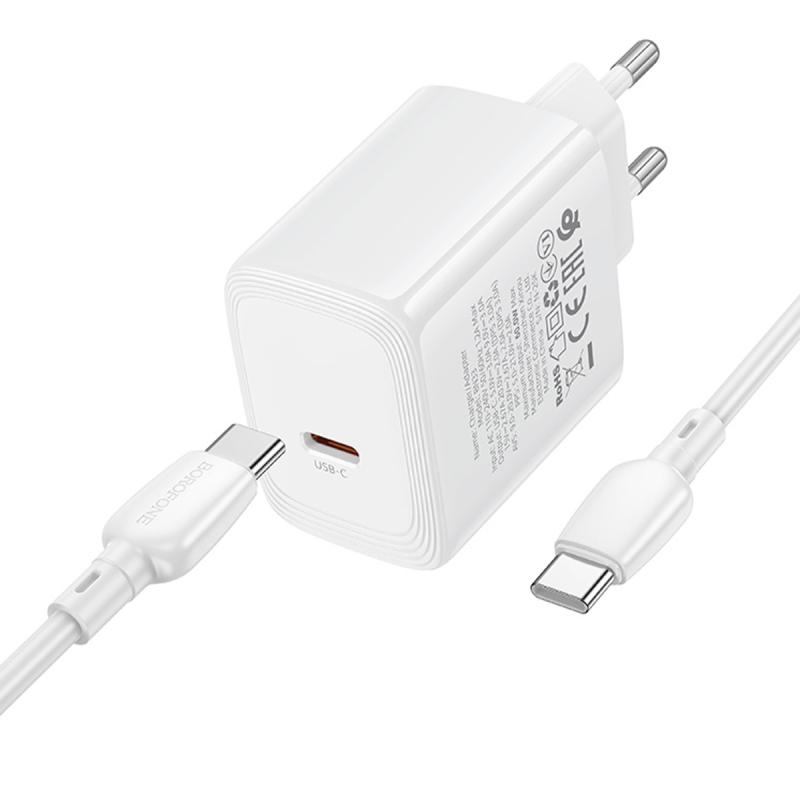 СЗУ Borofone BN33 Fuente PD40W (1USB-C) + кабель Type-C to Type-C