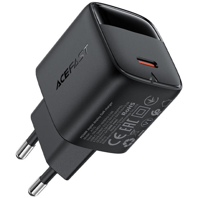 СЗУ Acefast A115 PD30W GaN (1USB-C)