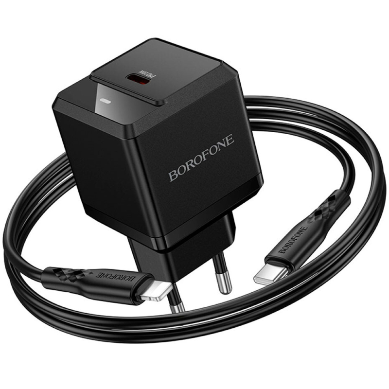 СЗУ Borofone BN18 Intenso PD20W (1USB-C) + кабель Type-C to Lightning