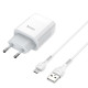СЗУ Hoco C73A Glorious 2.4A (2USB-A) + кабель USB to MicroUSB